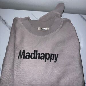 Madhappy CLASSICS CROP CREWNECK - CEMENT - M × 1